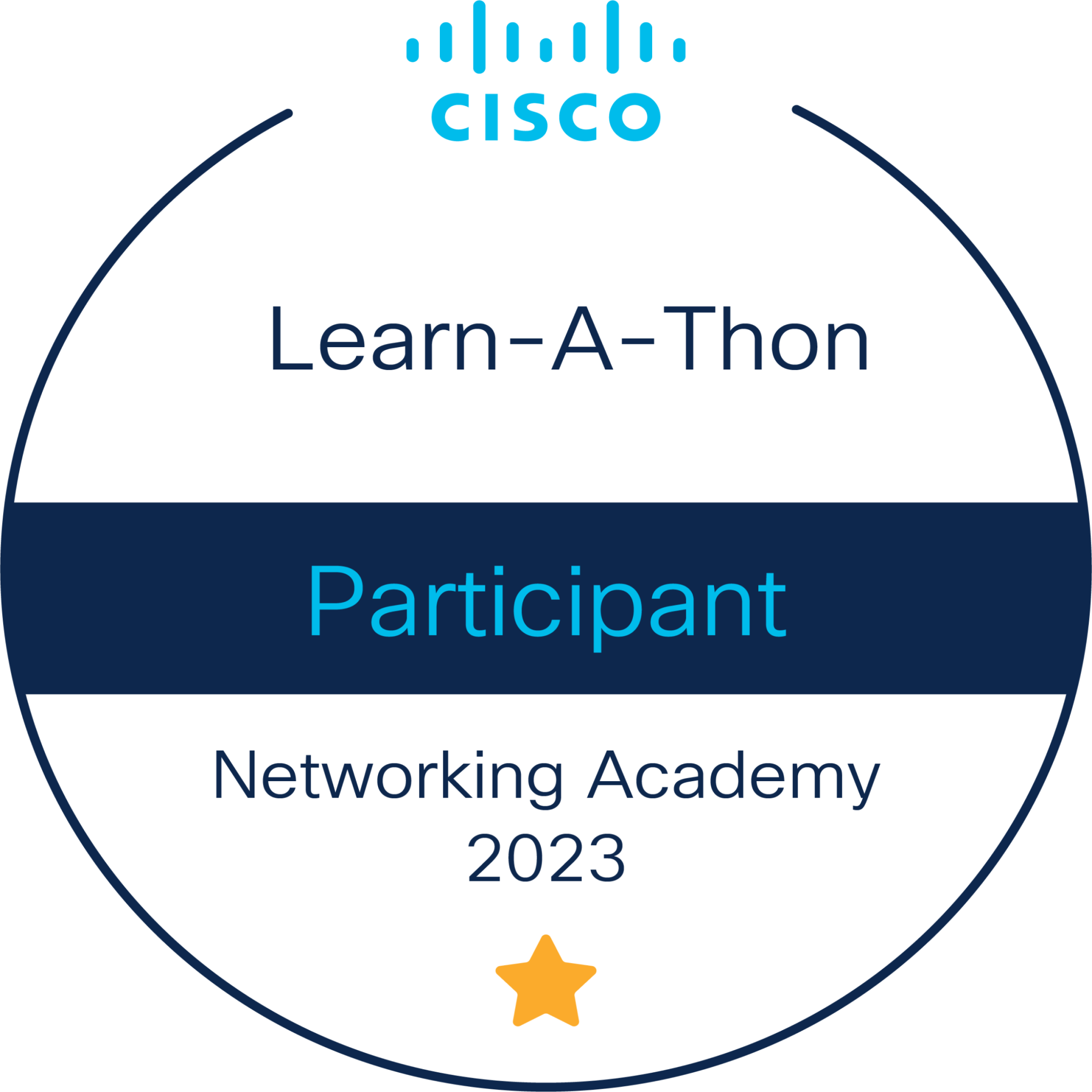 Networking Academy Learn-a-thon 2023 badge